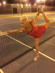 yoga back stretch after tennis